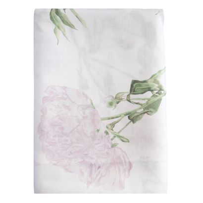 Peony Linen by Huddleson Duvet Cover