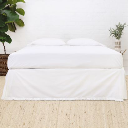 Audrey Cotton Percale by Pom Pom At Home Bedskirt