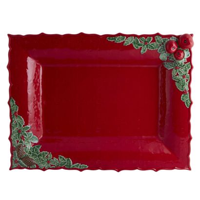 Christmas Garland by Bordallo Pinheiro Tray