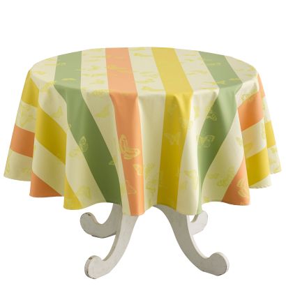Bal Des Papillons By Le Jacquard Francais Coated Tablecloth