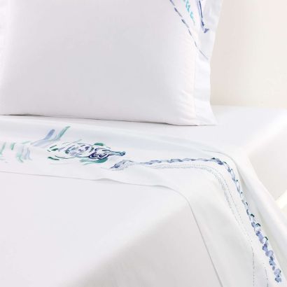 Abysses by Yves Delorme Fitted Sheet