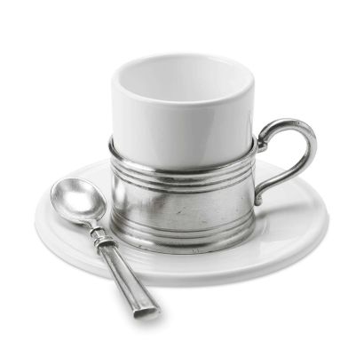 Espresso Cup with Saucer by Match Espresso Cup with Ceramic Saucer