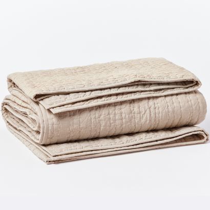 Channel Handstitched Organic by Coyuchi Quilt