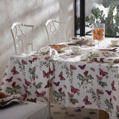 Baudin Butterfly Table Linen by Matouk Runner