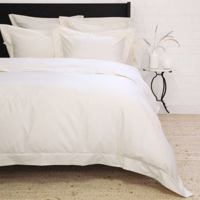 Classico - Hemstitch Cotton Sateen by Pom Pom at Home Duvet Set