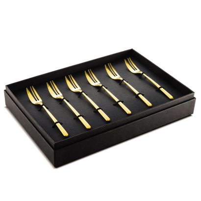 Linea Ice by Mepra 6 pcs Cake Fork Set