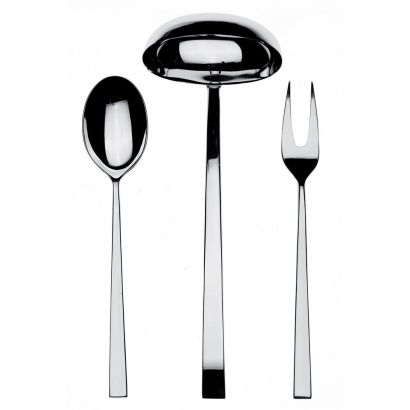 Atena Mirror by Mepra 3 Pcs Serving Set