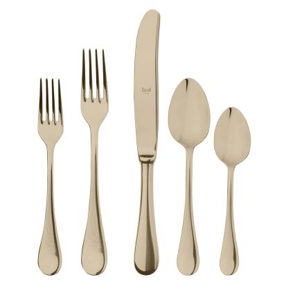 Brescia Mirror by Mepra 5 Pcs Flatware Set