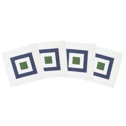 Maze Geometric Table Linens by Huddleson Cocktail Napkin