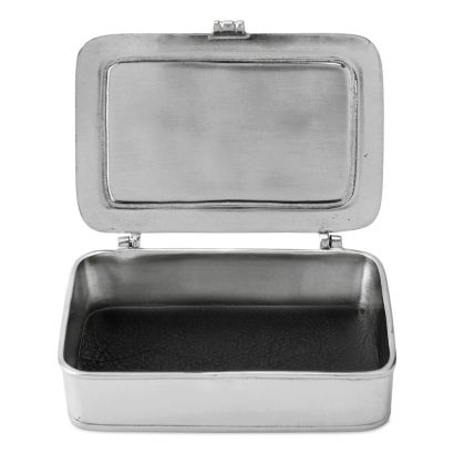 Lidded Box by Match Box With Leather