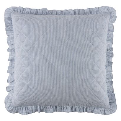 Parris Stripe Linen by Pine Cone Hill Quilted Sham
