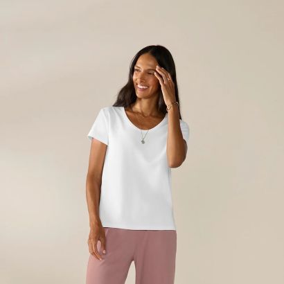 Women's Pima Organic Knit by Coyuchi Tee