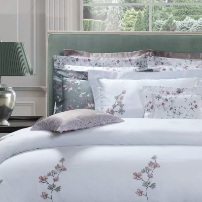 Albachiara Embroidery by Dea Linens Duvet Cover