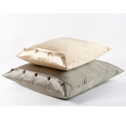 French Knot Charmeuse by Ann Gish Pillow