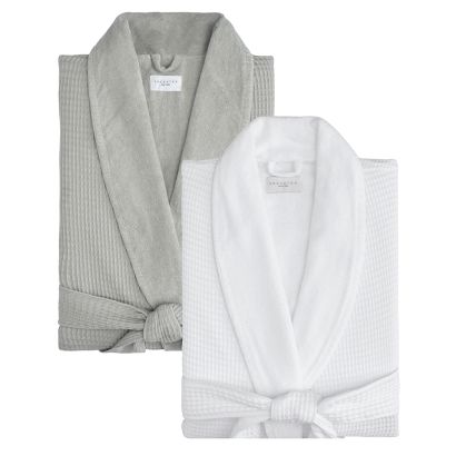 Hotel by Kassatex Waffle-Terry Bath Robe