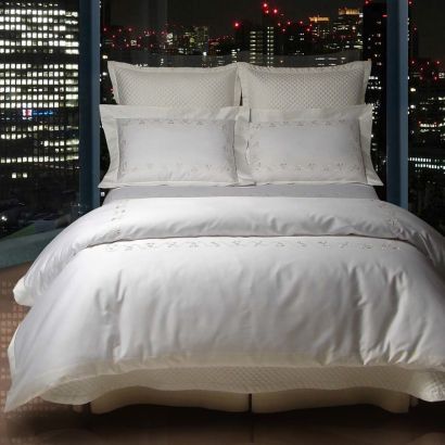 Vicky Embroidery by Dea Linens Flat Sheet