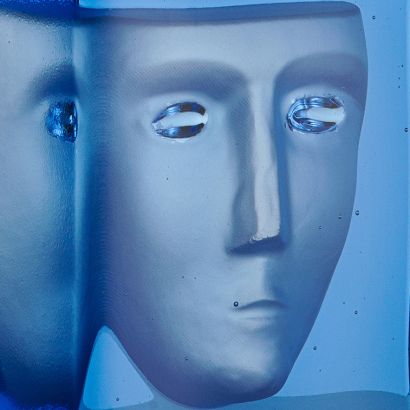 Azur Frost by Kosta Boda Sculpture