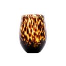 Stemless Wine Glass - Tortoiseshell