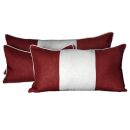 Burgundy Red/Natural 