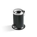 TE 30 Pedal Bin - Black/Polished Stainless Steel