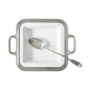 Square Serving Dish with Handles - Pewter