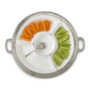 Round Sectional Platter - Pewter