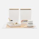 Shiny White/Sycamore