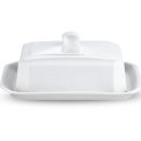 Large European Style Butter Tray - White