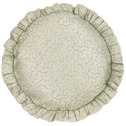 Coral Fern Decorative Pillow by Gingerlily