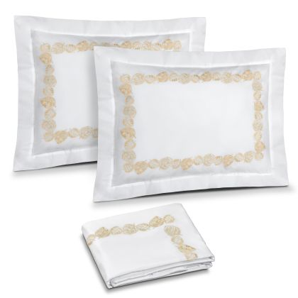 Feuillage Embroidery Sateen by Timothy Corrigan for DEA