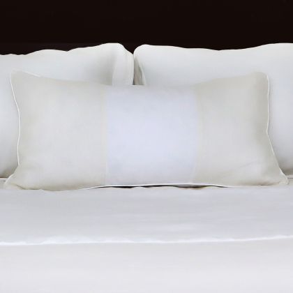 Piped Linen Pillow Cover by Huddleson