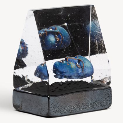 Black Elements House Of Mystery Sculpture by Kosta Boda