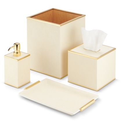 Classic Shagreen Bath Accessories by Aerin