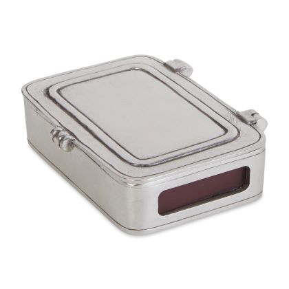 Lidded Match Box with Striker and Matches by Match | Fine Linens
