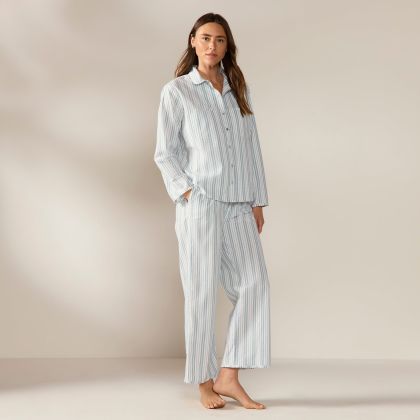 Women's Isla Organic Cotton Long Sleeve Pajama Set by Coyuchi