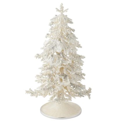 Flocked Enamel Christmas Tree by Olivia Riegel