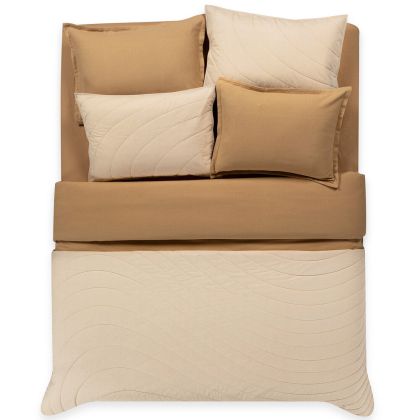 Heritage Natural Cotton Percale Quilted by Hamam