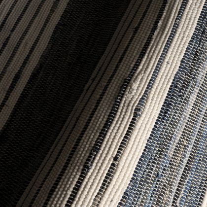 Diora Denim Bohemian Striped Rug by Dash & Albert