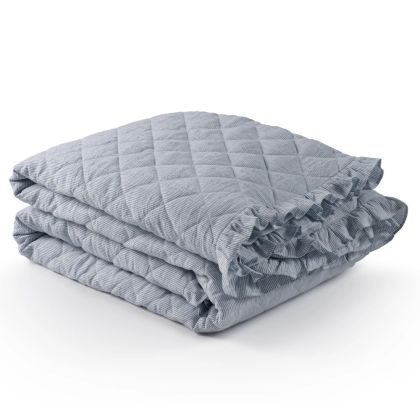 Parris Stripe Linen Quilt by Pine Cone Hill