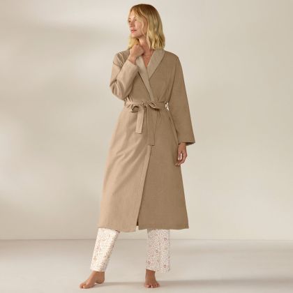 Women's Cloud Brushed Organic Flannel Robe by Coyuchi