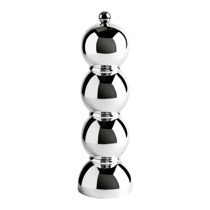 Chrome Bobbin Salt or Pepper Mill by Addison Ross