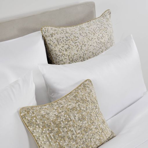 Mosaic by Celso de Lemos Pillow Cover with Piping