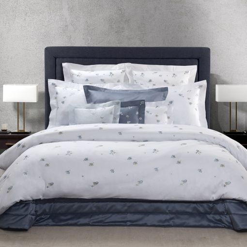 Acquerello Embroidery By Dea Linens Flat Sheet