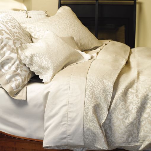 Petite Jasmine Linen/Cotton by SDH-The Purists Flat Sheet