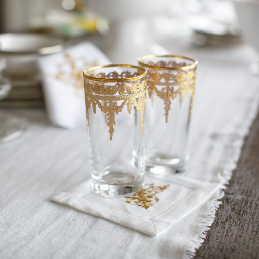 Vetro Gold Highball Glass by Arte Italica
