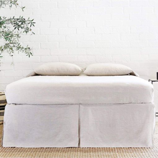 Pleated Linen Bedskirt By Pom Pom At Home