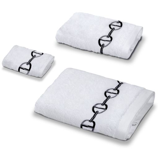 Chaine Embroidery Bounded Towel By Timothy Corrigan for DEA