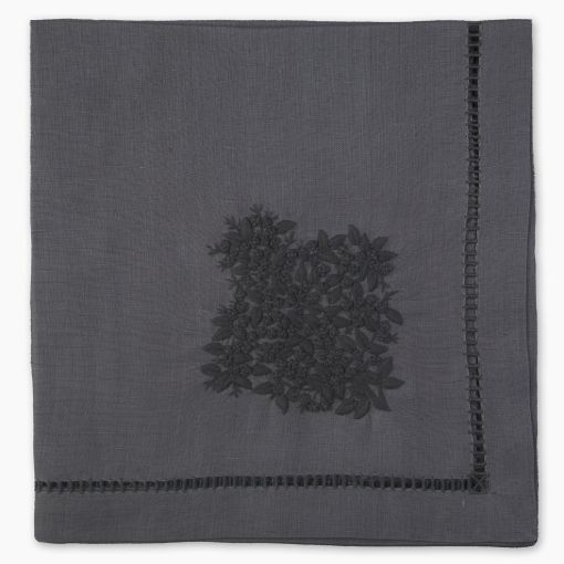 Jardin Monochrome Dinner Napkin by Henry Handwork
