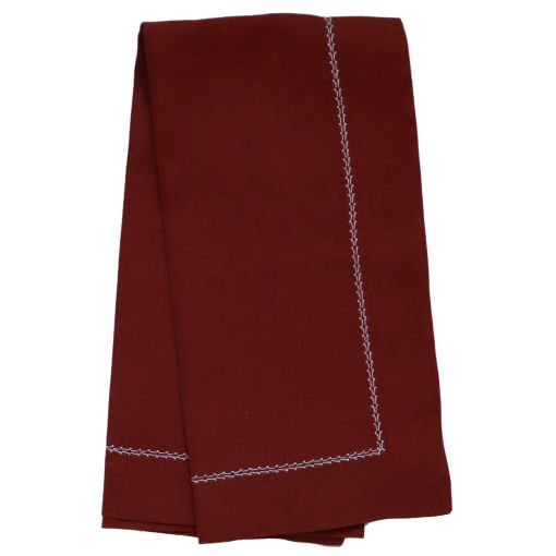 Contrast Hemstitch Table Linen By Huddleson