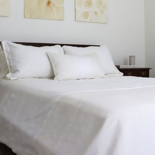 Piped Linen by Huddleson Linens Pillow Cover